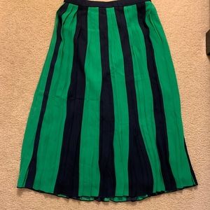 J. Crew women’s pleated midi skirt size 2